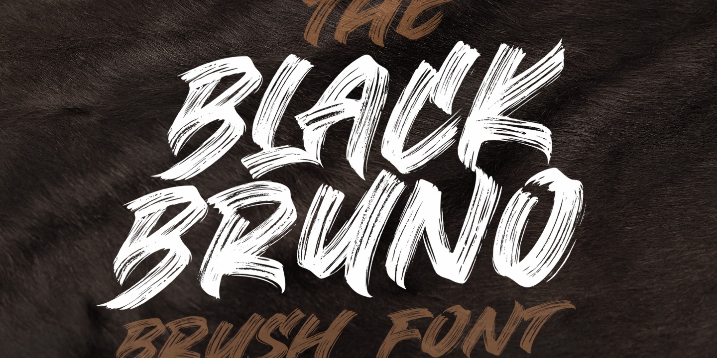 Beispiel einer Black Bruno-Schriftart